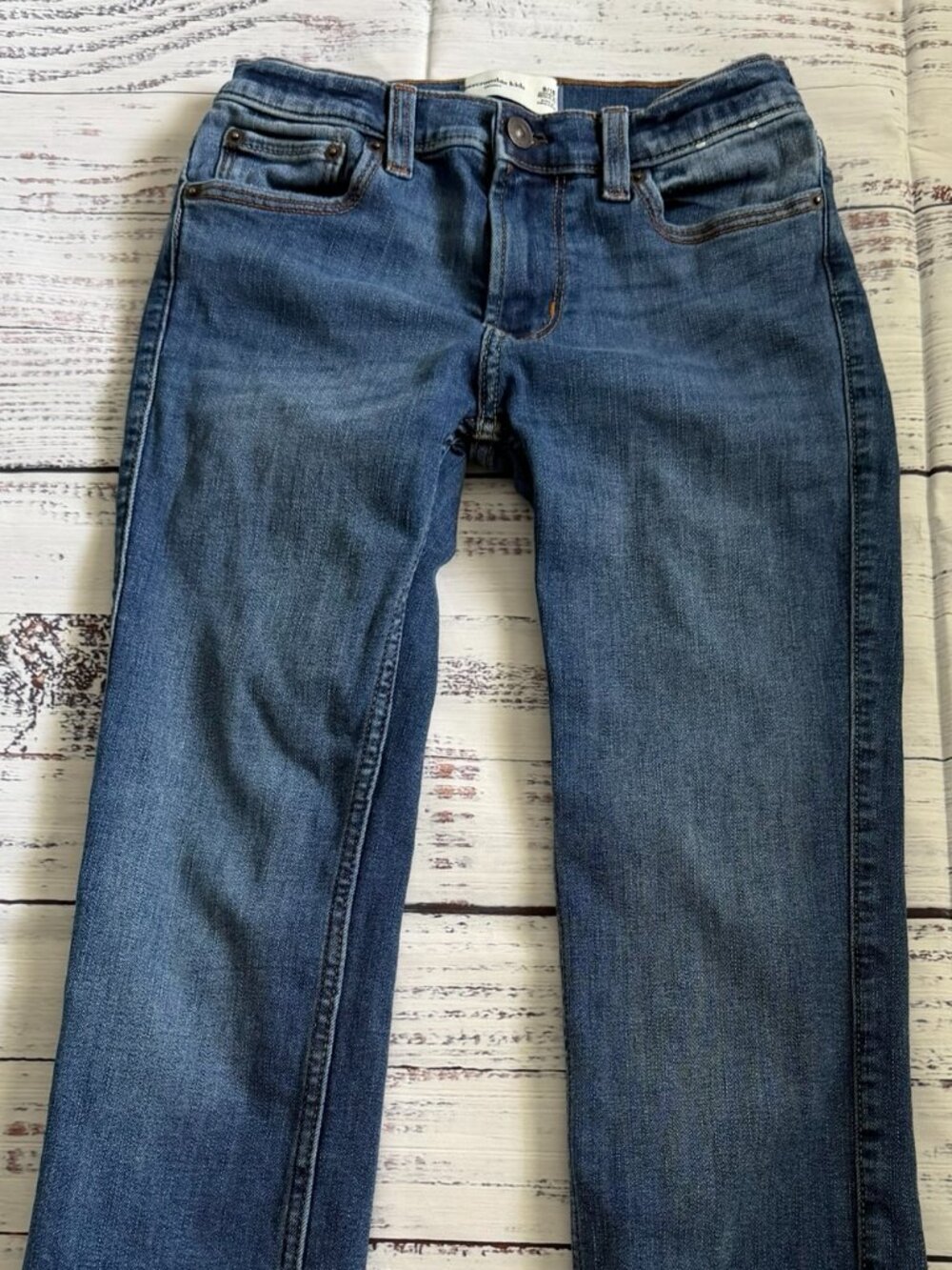 Abercrombie Kids Boy Skinny Jeans size 9/10 regular w/adjustable straps